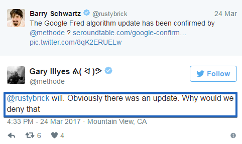 Google Fred Update